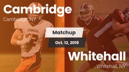 Matchup: Cambridge vs. Whitehall  2019