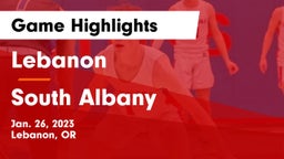 Lebanon  vs South Albany  Game Highlights - Jan. 26, 2023