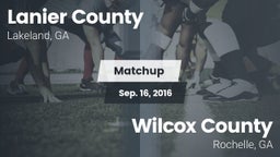 Matchup: Lanier County vs. Wilcox County  2016