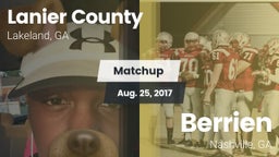 Matchup: Lanier County vs. Berrien  2017