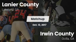 Matchup: Lanier County vs. Irwin County  2017