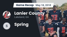 Recap: Lanier County  vs. Spring 2018