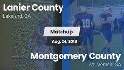 Matchup: Lanier County vs. Montgomery County  2018