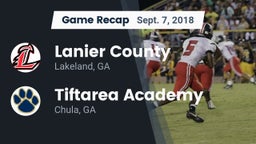 Recap: Lanier County  vs. Tiftarea Academy  2018