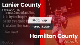 Matchup: Lanier County vs. Hamilton County  2019