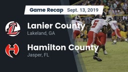 Recap: Lanier County  vs. Hamilton County  2019