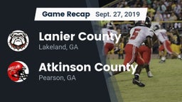 Recap: Lanier County  vs. Atkinson County  2019