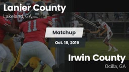 Matchup: Lanier County vs. Irwin County  2019