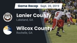 Recap: Lanier County  vs. Wilcox County  2019