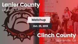 Matchup: Lanier County vs. Clinch County  2019