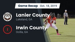 Recap: Lanier County  vs. Irwin County  2019