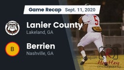Recap: Lanier County  vs. Berrien  2020