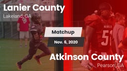 Matchup: Lanier County vs. Atkinson County  2020