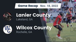 Recap: Lanier County  vs. Wilcox County  2022