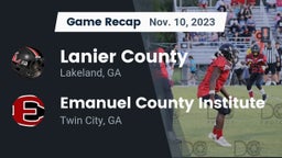Recap: Lanier County  vs. Emanuel County Institute  2023
