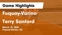 Fuquay-Varina  vs Terry Sanford Game Highlights - March 10, 2020