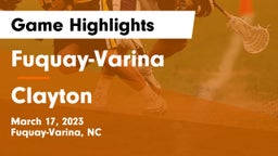 Fuquay-Varina  vs Clayton  Game Highlights - March 17, 2023
