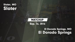 Matchup: Slater vs. El Dorado Springs  2016