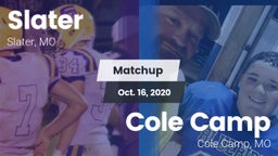Matchup: Slater vs. Cole Camp  2020