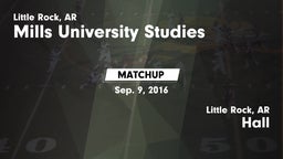 Matchup: Mills University Stu vs. Hall  2016
