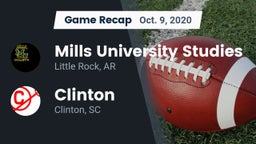 Recap: Mills University Studies  vs. Clinton  2020