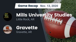 Recap: Mills University Studies  vs. Gravette  2020