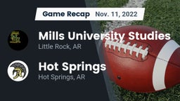 Recap: Mills University Studies  vs. Hot Springs  2022