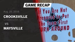 Recap: Crooksville  vs. Maysville 2016