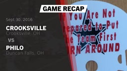 Recap: Crooksville  vs. Philo  2016