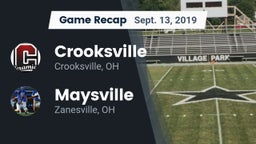 Recap: Crooksville  vs. Maysville  2019