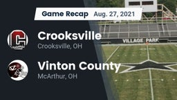 Recap: Crooksville  vs. Vinton County  2021