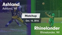 Matchup: Ashland vs. Rhinelander  2016