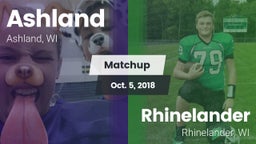 Matchup: Ashland vs. Rhinelander  2018