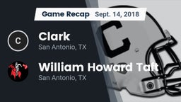 Recap: Clark  vs. William Howard Taft  2018