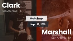 Matchup: Clark  vs. Marshall  2019