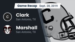 Recap: Clark  vs. Marshall  2019