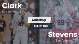 Matchup: Clark  vs. Stevens  2019