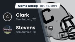 Recap: Clark  vs. Stevens  2019