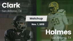 Matchup: Clark  vs. Holmes  2019
