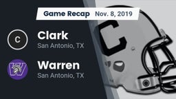 Recap: Clark  vs. Warren  2019