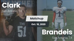 Matchup: Clark  vs. Brandeis  2020