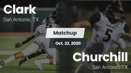 Matchup: Clark  vs. Churchill  2020
