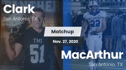 Matchup: Clark  vs. MacArthur  2020