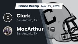 Recap: Clark  vs. MacArthur  2020