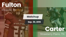 Matchup: Fulton vs. Carter  2016
