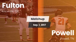 Matchup: Fulton vs. Powell  2017