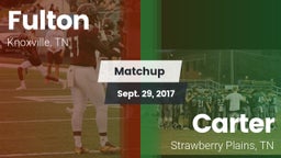 Matchup: Fulton vs. Carter  2017
