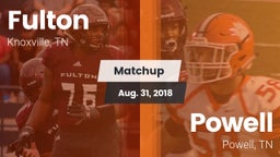 Matchup: Fulton vs. Powell  2018