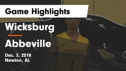 Wicksburg  vs Abbeville  Game Highlights - Dec. 3, 2018