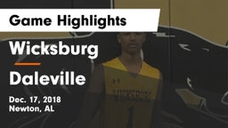 Wicksburg  vs Daleville  Game Highlights - Dec. 17, 2018